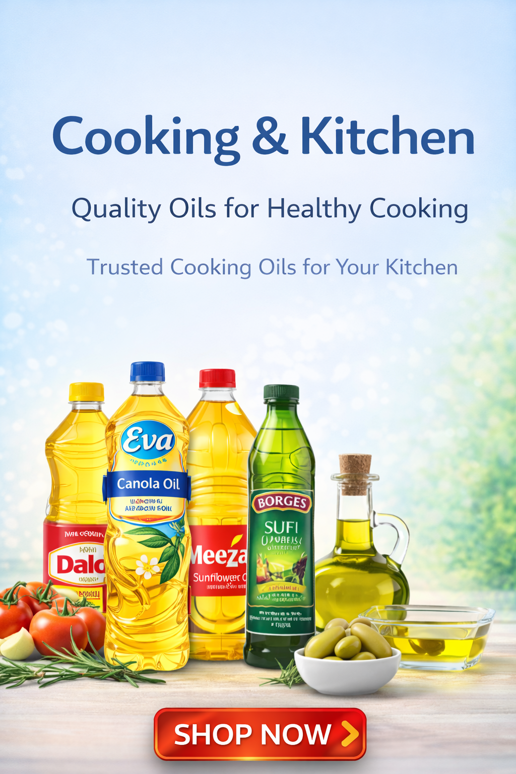 Quality oils for healthy cooking