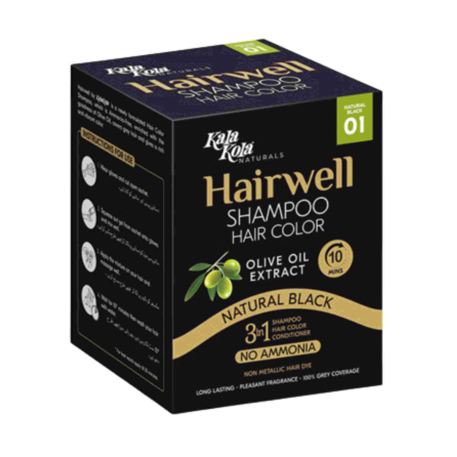 KALAKOLA HAIRWELL SHAMPOO NATURAL BLACK 01