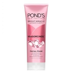 PONDS FACE WASH BRIGHT MIRACLE ULTIMATE CLARITY FACIAL FOAM PINK 100G IMPO