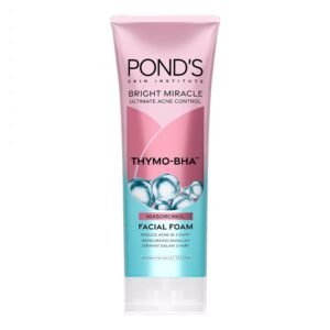 PONDS FACE WASH BRIGHT MIRACLE ULTIMATE ACNE CONTROL THYMO BHA FACIAL FOAM 100G IMPO