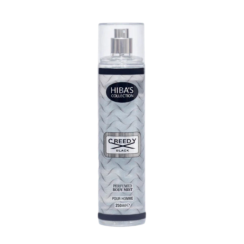 Hiba's Collection (Creedy Black Body Mist For Men) 250ml