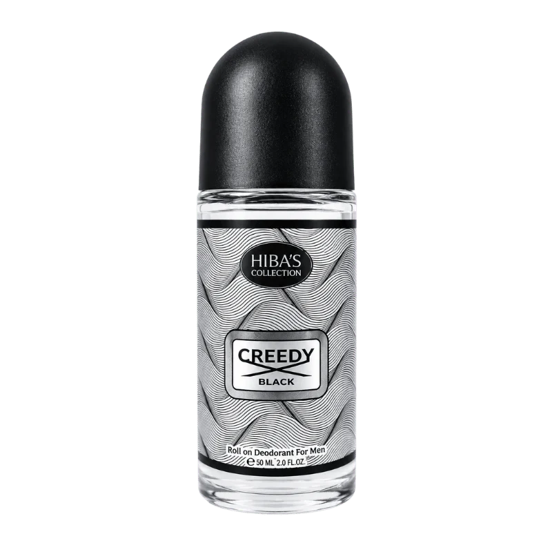Hiba's collection (Creedy Black Roll On Deodorant For Men) 60ml