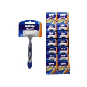 GILLETTE BLUE 3 RAZOR CARD 10 IN 1