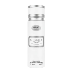 Hiba's Collection (Creedy Silver Body Spray For Men) 200ml