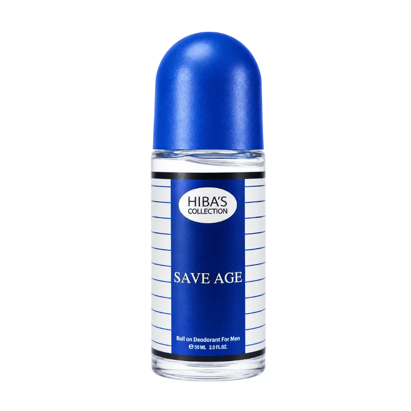 hiba's collection (Save age Roll On Deodorant For Men) 60ml