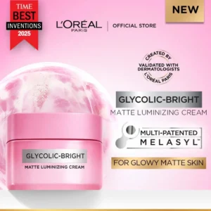 L'Oreal Paris- Glycolic-Bright Matte Luminizing Cream 30ml.