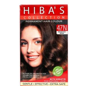 Hiba's Collection Hair Color 47N Medium Rich Brown (60-ml)