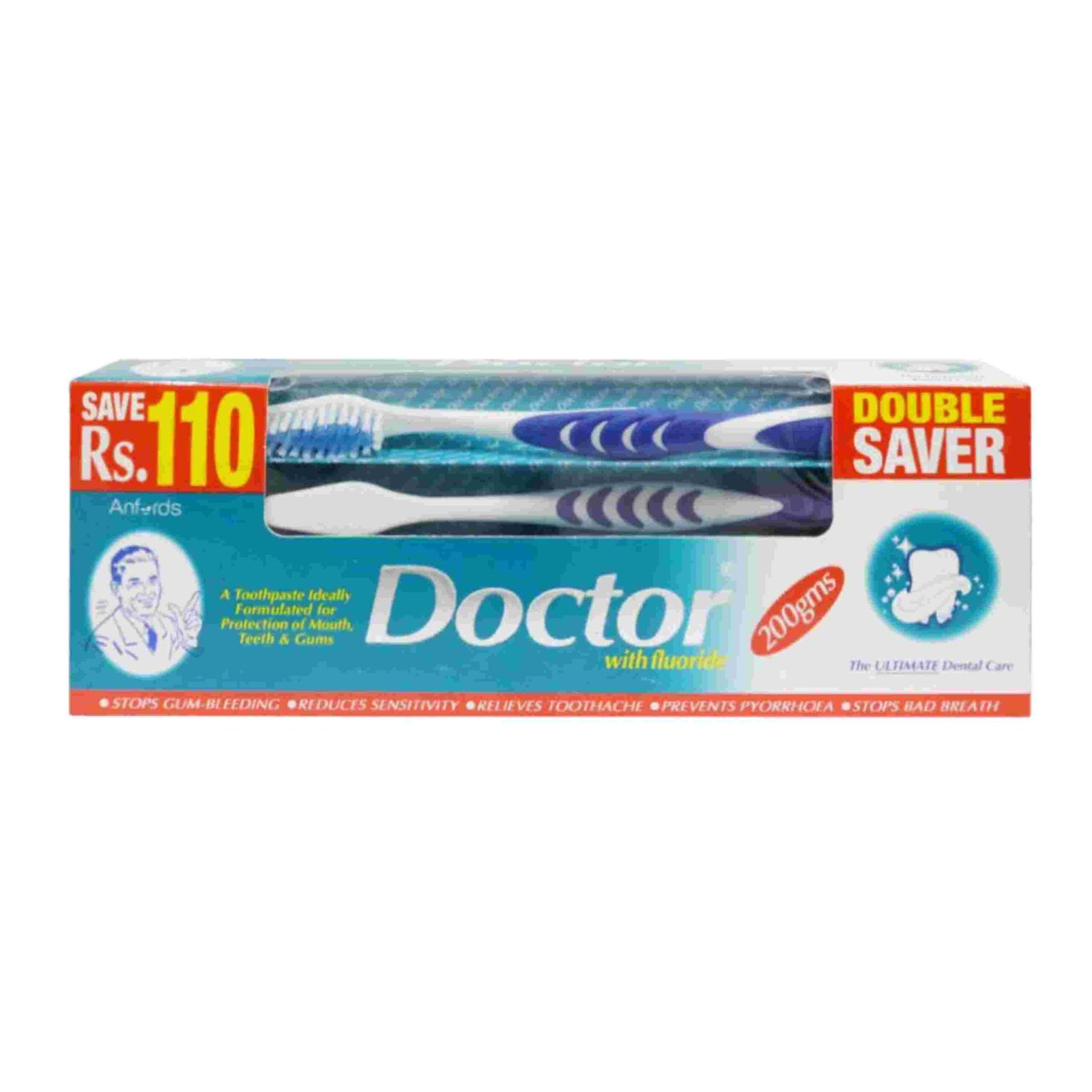 DOCTOR TOOTHPASTE 180G DOUBLE BRUSH