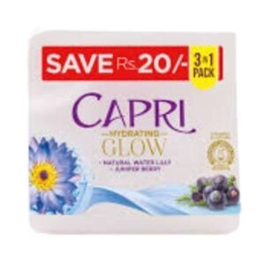 CAPRI HYDRATING GLOW SOAP 3 IN 1 BUNDLE PACK BLUE 120G