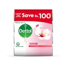 Dettol Soap Skincare 110gm - Pack of 4