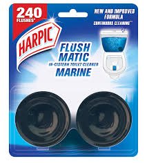 Harpic Flushmatic Marine 100G | In Cistern Toilet Cleaner | 240 Flushes