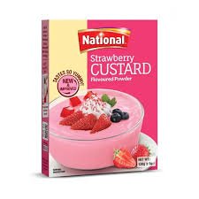 National Strawberry Custard 120g