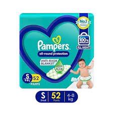 Pampers Pants Small 52's