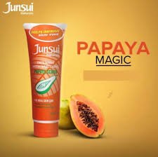 Junsui Face Wash Whitening Papaya Scrub 100g