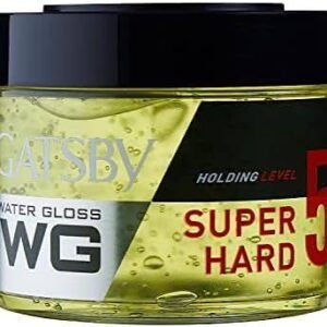GATSBY WG SUPER HARD #5 HAIR GEL (YELLOW) (JAR) 75G