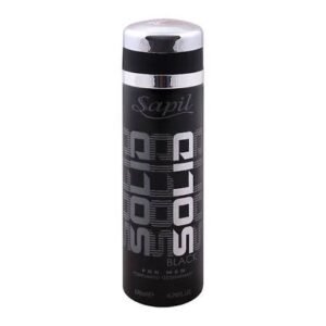SAPIL (M) SOLID BLACK BODY SPRAY 200ML