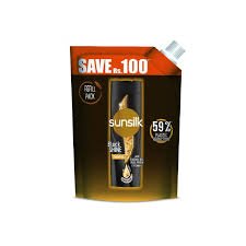 Sunsilk Black Shine Shampoo Refill Pouch - 360ML