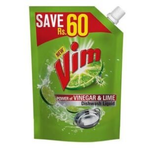 Vim Lime And Vinegar Dishwashing Liquid Refill 750ML