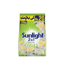 Sunlight 2in1 Washing Powder Green - 500G (Clean & Fresh)