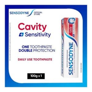Sensodyne Cavity + Sensitivity Toothpaste, 24H Dual Protection 100g