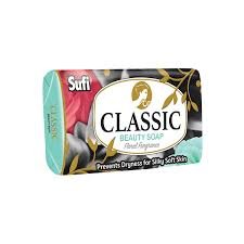 Sufi Classic Soap (130grm)(White, pink & Blue)