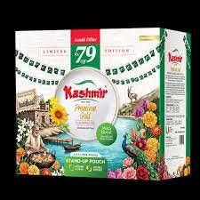 Kashmir Oil Premium Gold Standing Pouch Box