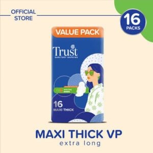 Trust Breathables Maxi Thick Extra Long Value Pack 16 Pcs