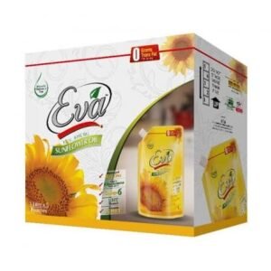 Eva Sunflower Cooking Oil Standup Pouch 1Ltr x 5