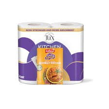Tux Kitchen Towel Double Tissue Rolls Pack - Free National Biryani Masala 70gm Limited Edition