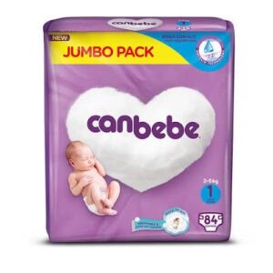 Canbebe Jumbo Pack Newborn Diapers 84PCS