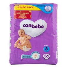 Canbebe Jumbo Midi (Size3,4-9kg, 56Pcs)