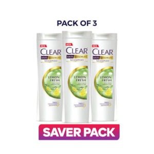 Clear Lemon Fresh Shampoo Pack of 3 - 185ML