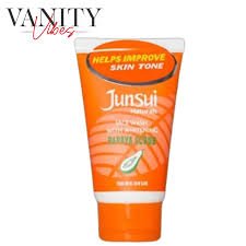 Junsui Naturals Papaya Scrub Whitening Face Wash 50g – Exfoliating Deep Cleansing Facial Scrub for Dead Skin Removal, Oil Control & Bright Smooth Skin Glow