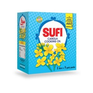 Sufi Canola Cooking Oil (Pouch) 1Lx5